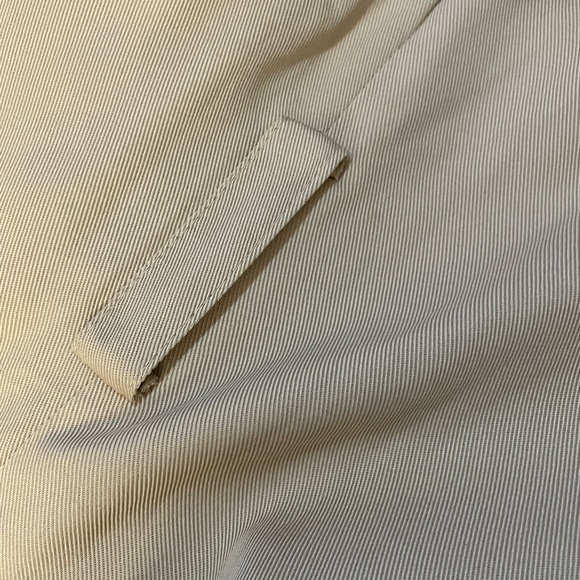 NWT Catherine Malandrino sz 2 100% Lyocell Light weight jacket Beige w/ Pockets - Picture 7 of 12